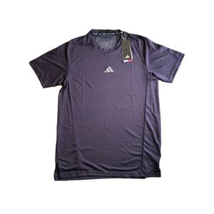 Adidas Men's Dark Purple Short Sleeve Tee